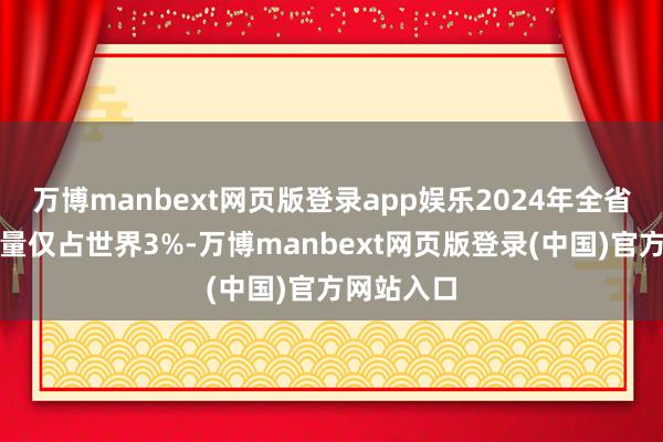 万博manbext网页版登录app娱乐2024年全省微短剧产量仅占世界3%-万博manbext网页版登录(中国)官方网站入口